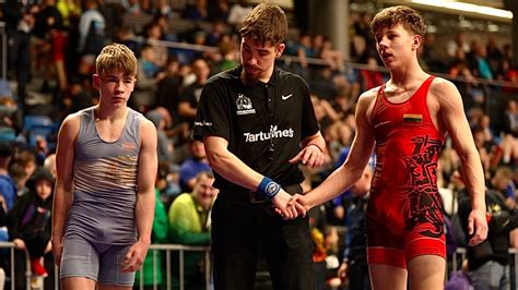 U15 S. Masiulis (LTU) vs M. Jegorovs (LAT) 62kg. Youth boys.